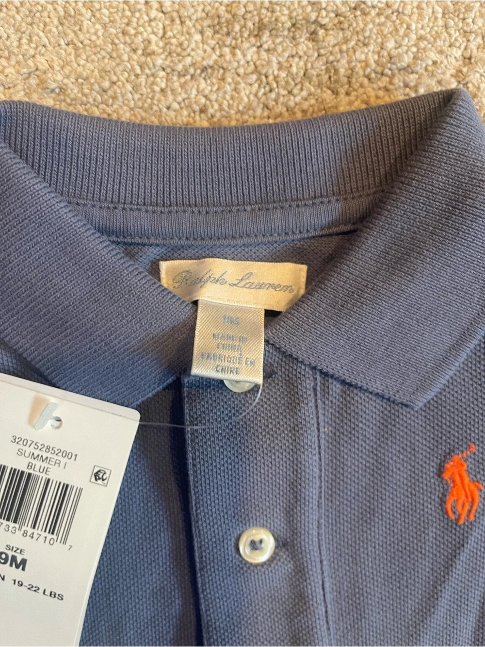 Ralph Lauren Kids Blue & Navy Striped Polo Shirts